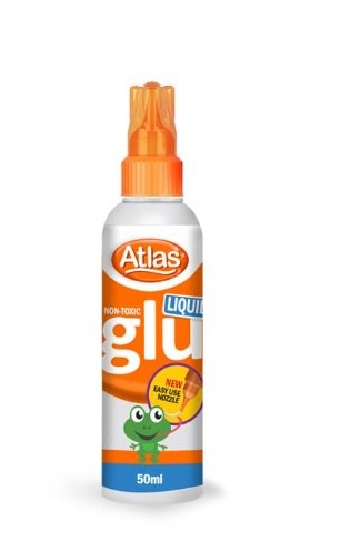Atlas clear glue bottle