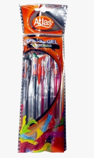 Atlas pen chooty Gel multicolour